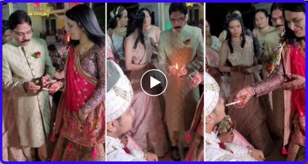 सिगरेट पिलाकर सास-ससुर ने किया शादी में अपने दामाद का स्वागत, Viral Video देख हैरान हुए लोग